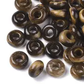 Natural Tiger Eye European Beads