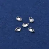 Teardrop-Shaped Cubic Zirconia Cabochons
