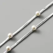 Polyester with ABS Beads Ribbon