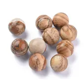 Natural Picture Jasper Beads