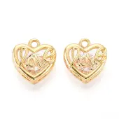Brass with Cubic Zirconia Charms