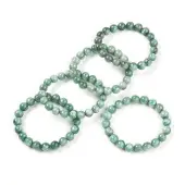 Natural Kyanite Round Beads Stretch Bracelets for Women Men