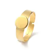 Adjustable 304 Stainless Steel Finger Rings Components