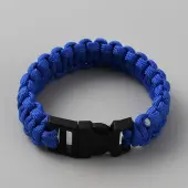 Survival Polyester Cord Bracelet with Plastic Clasps for Hiking Camping Outdoor