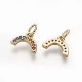 Brass Cubic Zirconia Charms