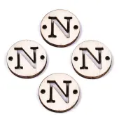 Unfinished Natural Poplar Wood Links Connectors