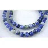 Natural Blue Spot Jasper Beads
