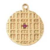 Ion Plating(IP) 304 Stainless Steel with Rhinestone Charms