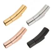 Olycraft 4 Sets 4 Colors 316L Surgical Stainless Steel Bayonet Clasps