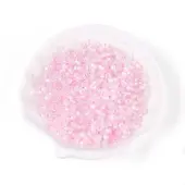 Transparent Spray Painted Glass Beads