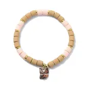 Polymer Clay Column Beaded Stretch Bracelets
