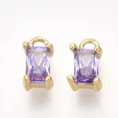 Brass Cubic Zirconia Charms