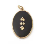 Ion Plating(IP) 304 Stainless Steel Enamel Pendants