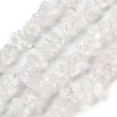 Transparent Crackle Glass Beads Strands