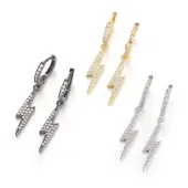 Brass Leverback Earrings