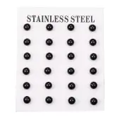 304 Stainless Steel Spray Painted Stud Earrings