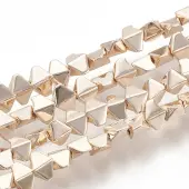 Electroplate Non-magnetic Synthetic Hematite Beads Strands