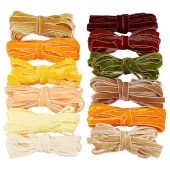 60 Yards 12 Colors Single Face Velvet Ribbon