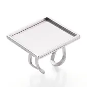 304 Stainless Steel Open Cuff Ring Components