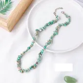 Natural Amazonite Chips Bead Necklace
