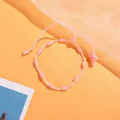 Cross Nylon Cord Braided Bead Bracelets