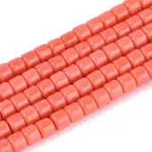 Opaque Solid Color Glass Beads Strands