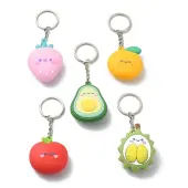 Fruit Theme PVC Pendants Keychain