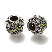 Rack Plating Alloy Enamel European Beads
