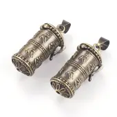 Brass Prayer Box Pendants