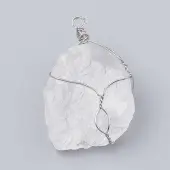 Natural Quartz Crystal Pendants