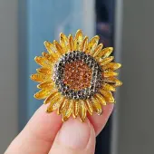 Sunflower Enamel Pins
