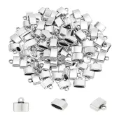 100 Pcs Tibetan Style Cord End Caps