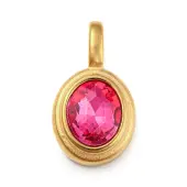 Golden Plated 304 Stainless Steel Rhinestone Pendants