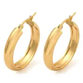 202 Stainless Steel Hoop Earrings