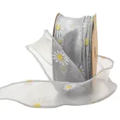 Daisy Pattern Polyester Ribbon
