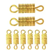 20Pcs Brass Screw Clasps
