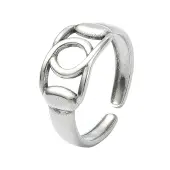 304 Stainless Steel Cuff Rings for Women