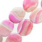 Natural Striped Agate/Banded Agate Beads Strand
