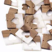 Resin & Walnut Wood Links connectors