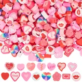 300Pcs 15 Styles Handmade Polymer Clay Beads