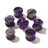 Natural Amethyst Ear Plugs Gauges