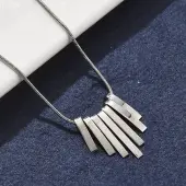304 Stainless Steel Tassel Pendant Necklaces