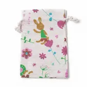 Bunny Burlap Packing Pouches