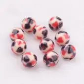 Spray Painted Resin Beads