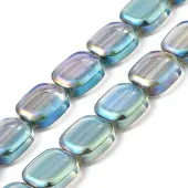 Transparent Electroplate Glass Bead Strands