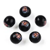 Halloween Theme Wood European Beads
