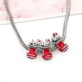 Christmas Theme Alloy Enamel European Beads