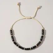 Natural Imperial Jasper Adjustable Braided Bracelets for Women Men