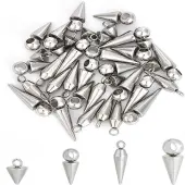 Unicraftale 40Pcs 4 Style 304 Stainless Steel Pendants