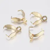 304 Stainless Steel Pendant Pinch Bails